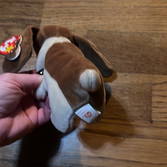 Ty Beanie Baby Basset Hound Vintage 1990s Tracker Rare With Tush Tag - Picture 4 of 11